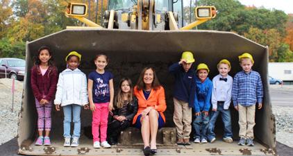 Treasurer Goldberg at the Dedham Early Childhood Center Groundbreaking