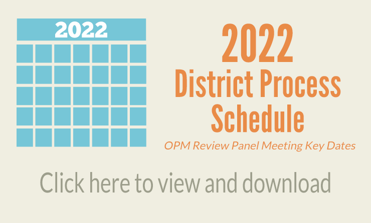 2022 District Process Schedule