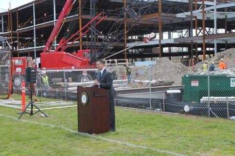 Winthrop Middle/High School "Topping Out"